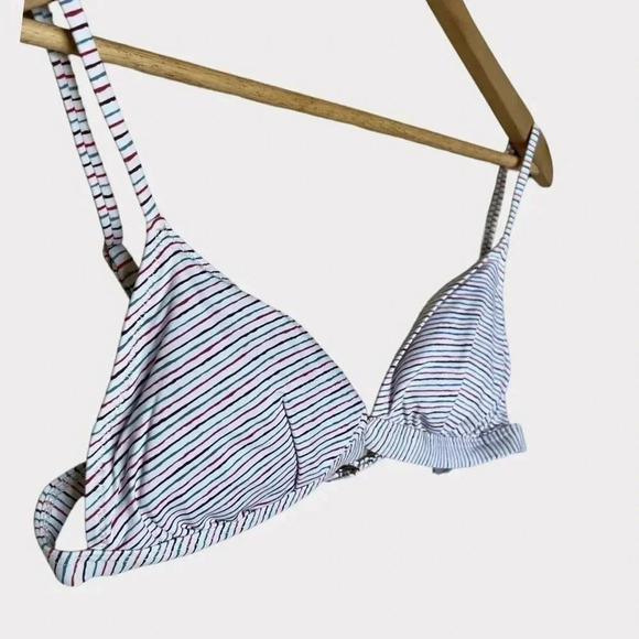 Eberjey Women's Large Bikini Lines Taylor Bikini Top Multi Color Swimwear Beach - Picture 9 of 10